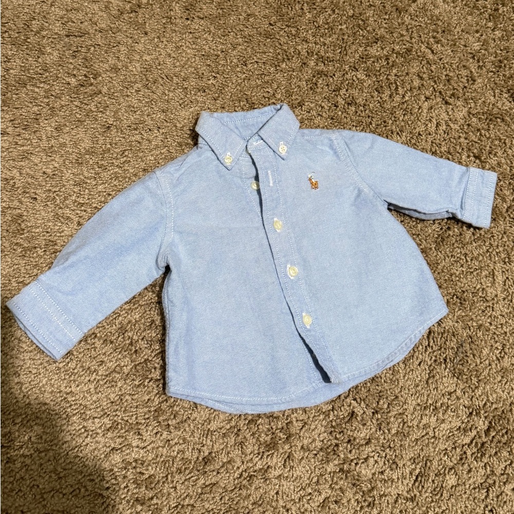 Ralph Lauren 3m baby boy button down shirt